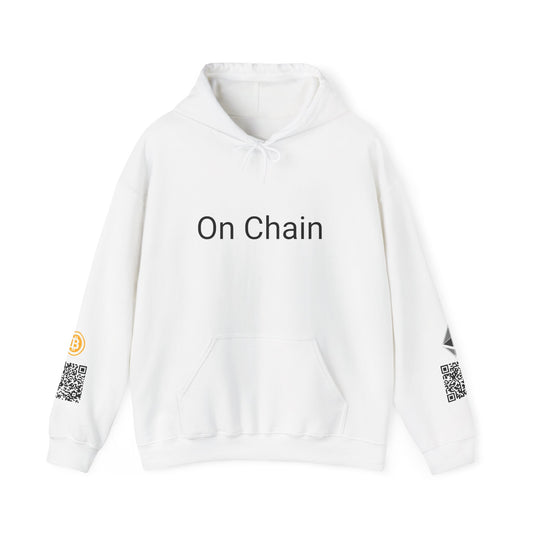 Hooded Sweatshirt - 'On chain' Crypto Barcode Design